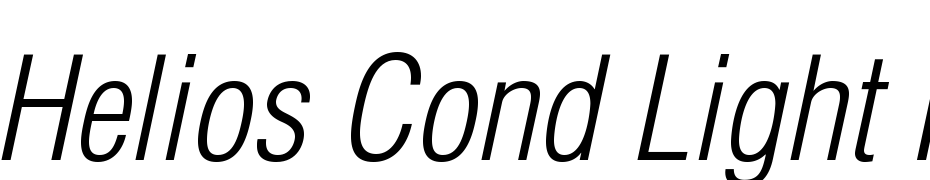Helios Cond Light Italic Font Download Free